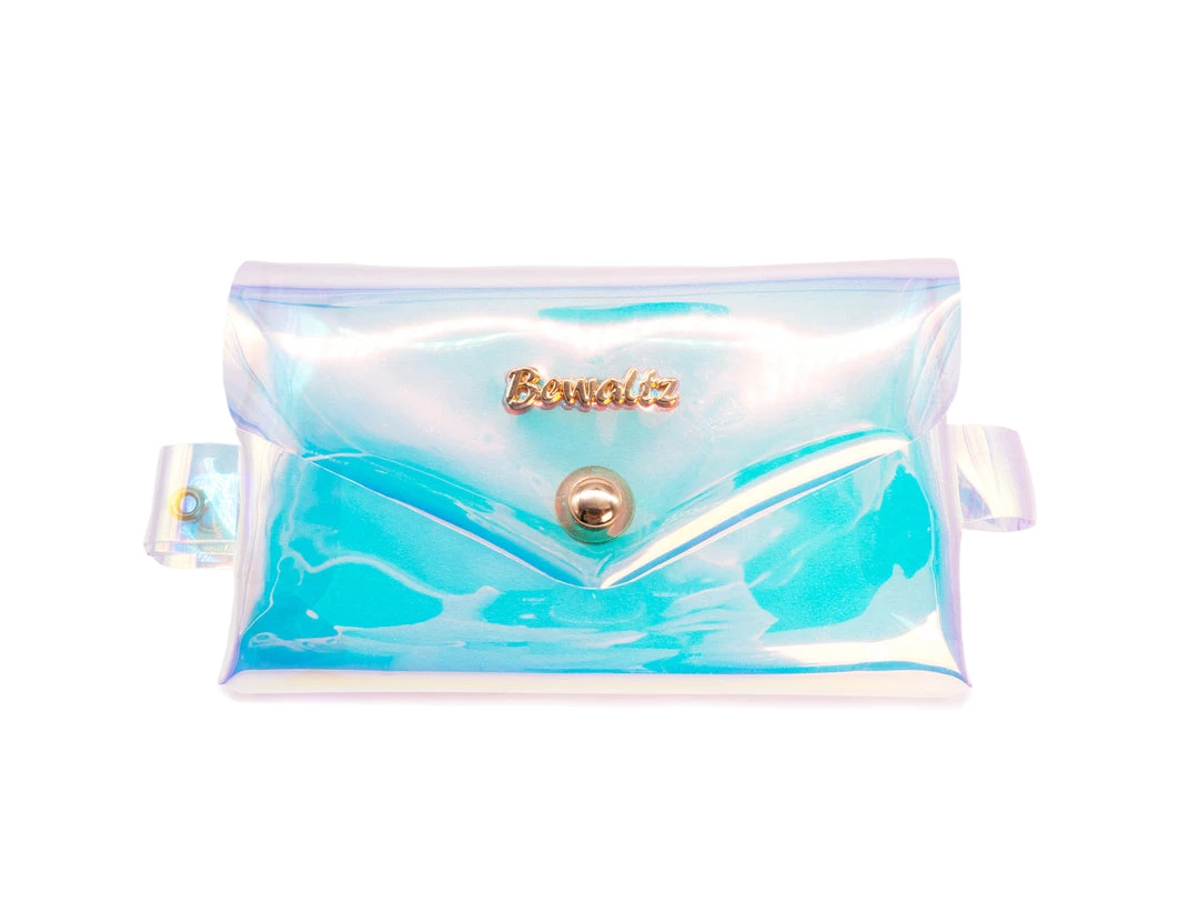 Bewaltz Accessories Holographic Jelly Fanny Pack With Belt
