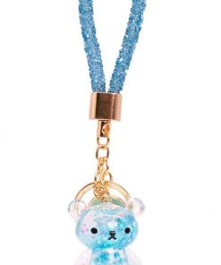 Bewaltz Accessories Glitter Bear Keychain - Blue