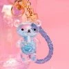 Bewaltz Accessories Glitter Bear Keychain - Blue