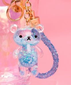 Bewaltz Accessories Glitter Bear Keychain - Blue