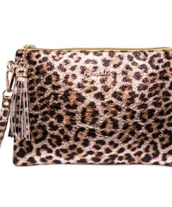 Bewaltz Leopard Print Clutch New