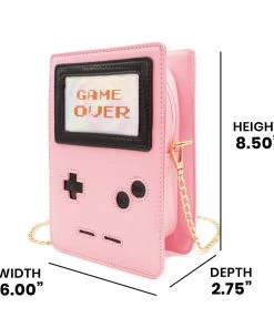 Bewaltz Retro 8-Bit Gamer Handbag Pink