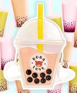Bewaltz Bobalicious Milk Tea Handbag New