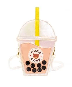 Bewaltz Bobalicious Milk Tea Handbag New