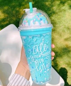 Bewaltz New Ice Cream Sundae Tumbler - Blue Bubblegum