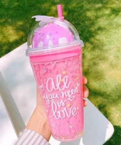 Bewaltz Ice Cream Sundae Tumbler - Purple Cotton Candy New