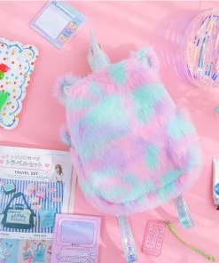 Bewaltz New Plush Rainbow Unicorn Backpack - Sherbet