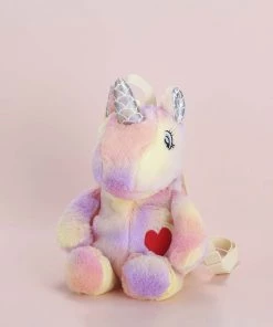 Bewaltz Plushie Heart Unicorn Backpack - Pink New
