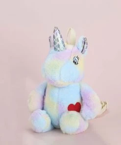 Bewaltz New Plushie Heart Unicorn Backpack - Blue