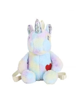 Bewaltz New Plushie Heart Unicorn Backpack - Blue