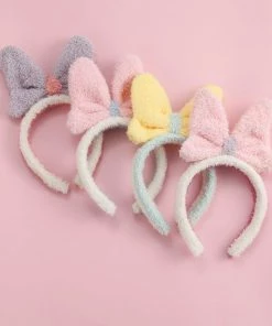 Bewaltz Soft Plush Bow Headband Set 1 - 4 Pieces New