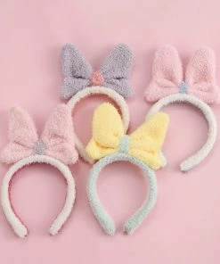 Bewaltz Soft Plush Bow Headband Set 1 - 4 Pieces New