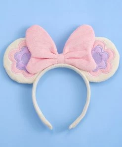 Bewaltz New Soft Plush Bow With Ears Headband Set 2 - 4 Pieces