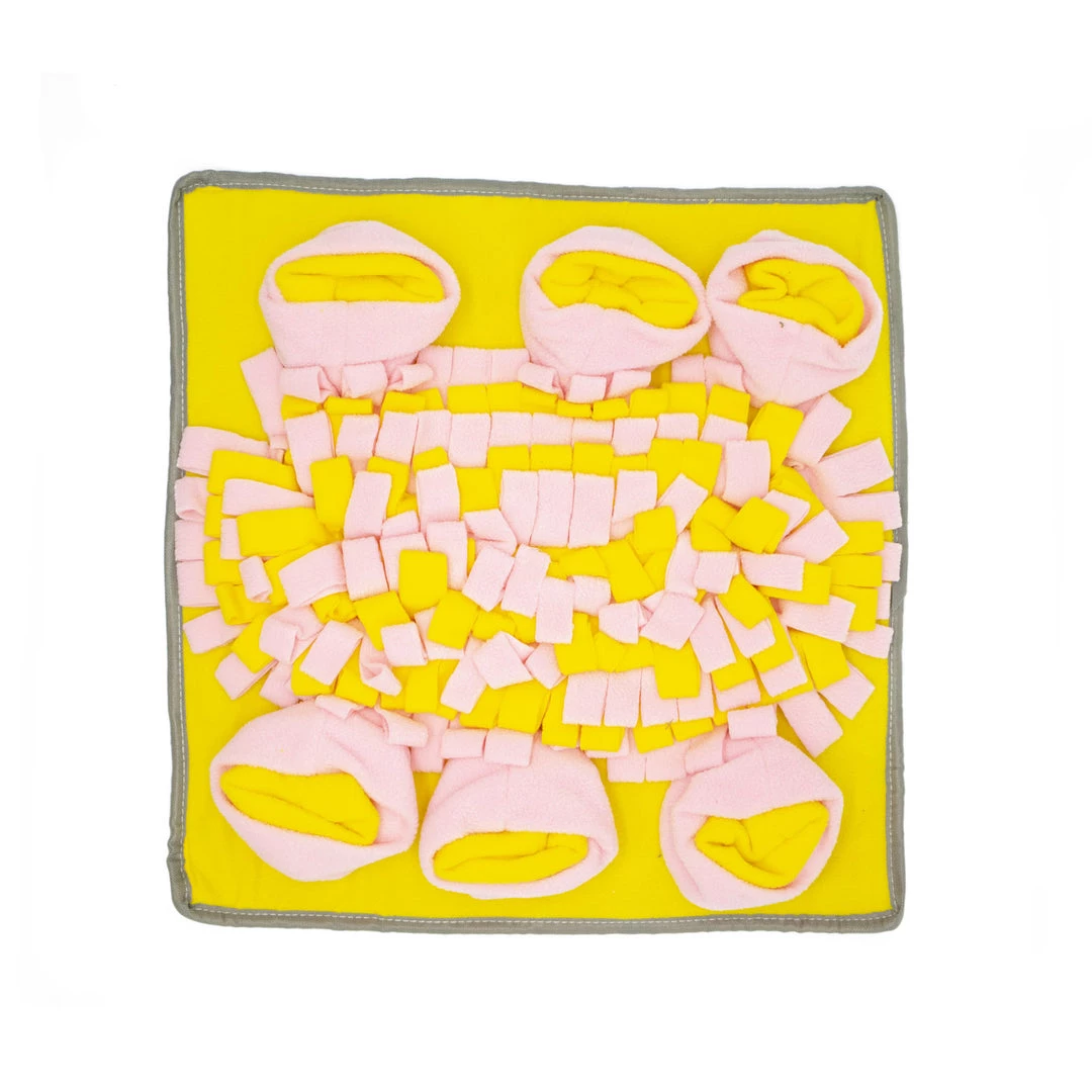 Bewaltz Pink & Yellow Feeding Pad Pets