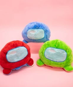 Bewaltz Decor Reversible Duo-Color Alien Plushie - Red/Blue