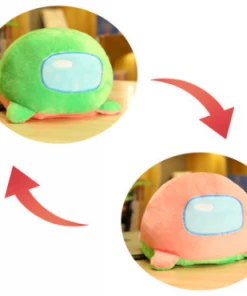 Bewaltz Reversible Duo-Color Alien Plushie - Green/Peach