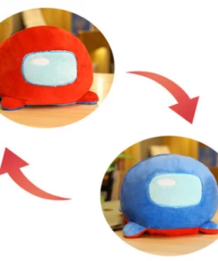 Bewaltz Decor Reversible Duo-Color Alien Plushie - Red/Blue