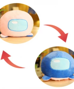 Bewaltz Reversible Duo-Color Alien Plushie - Pink/Blue