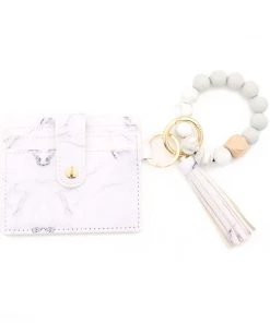 Bewaltz Beaded Bracelet Card Holder With Tassel Set - 12pc Solid Colors Accessories