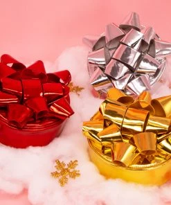 Bewaltz Bags Glitzy Gift Ribbon Handbag - Gold