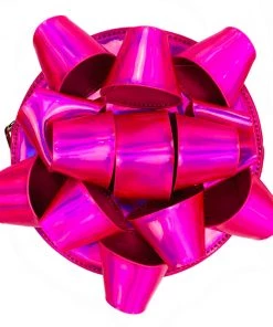 Bewaltz Bags Glitzy Gift Ribbon Handbag - Pink Holographic