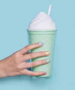 Bewaltz Ice Cream Tumbler - Green Cone Drinkware