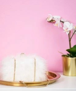 Bewaltz Sale Furry Clutch - White