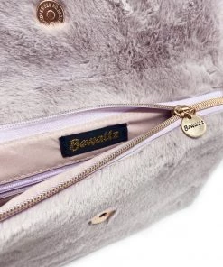 Bewaltz Furry Foldover Clutch Sale