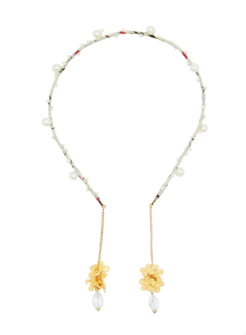 Bewaltz Accessories Earring Floral Headband - Yellow