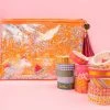 Bewaltz Peach Unicorn Pencil Pouch & Washi Tape Set
