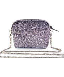Bewaltz Glitter Crossbody Handbag - Gray