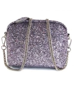 Bewaltz Glitter Crossbody Handbag - Gray
