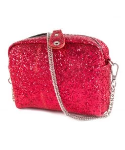 Bewaltz Sale Glitter Crossbody Handbag - Hot Pink