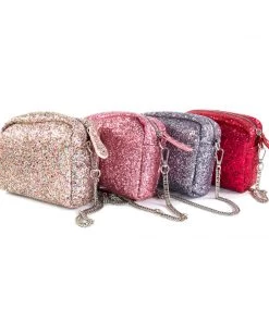 Bewaltz Glitter Crossbody Handbag - Gray