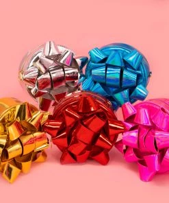 Bewaltz Bags Glitzy Gift Ribbon Handbag - Pink Holographic