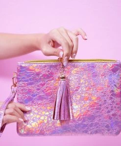 Bewaltz Holographic Makeup Pouch Small Pink Bags
