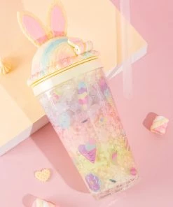 Bewaltz Sweets Rainbow Bunny Tumbler - Yellow