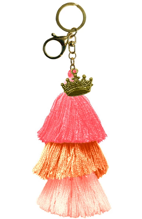 Bewaltz Lima Tassel Charm Peach Accessories