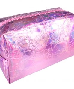 Bewaltz Holographic Makeup Bag Pink Bags
