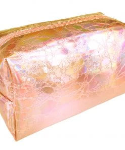 Bewaltz Holographic Makeup Bag Rose Gold