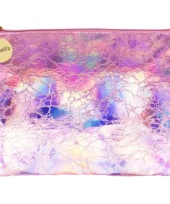 Bewaltz Holographic Makeup Pouch Small Pink Bags