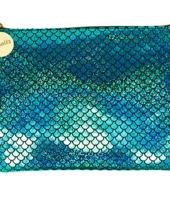Bewaltz Mermaid Makeup Pouch Small Green Bags