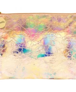 Bewaltz Holographic Makeup Large Pouch Rose Gold