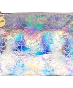 Bewaltz Holographic Makeup Large Pouch Silver Bags