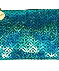 Bewaltz Mermaid Makeup Large Pouch -Green Bags