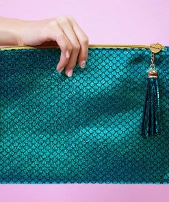 Bewaltz Mermaid Makeup Large Pouch -Green Bags