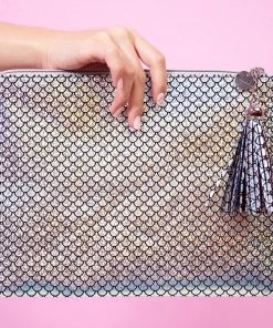 Bewaltz Mermaid Makeup Large Pouch Silver