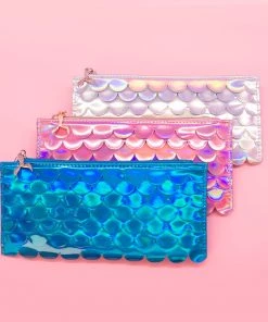 Bewaltz Mermaid Scallop Pencil Pouch - Set Of Three Stationery