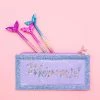 Bewaltz Stationery Mermaid Pencil Pouch & Pen Set