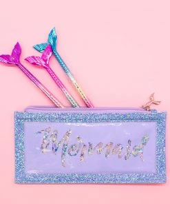 Bewaltz Stationery Mermaid Pencil Pouch & Pen Set